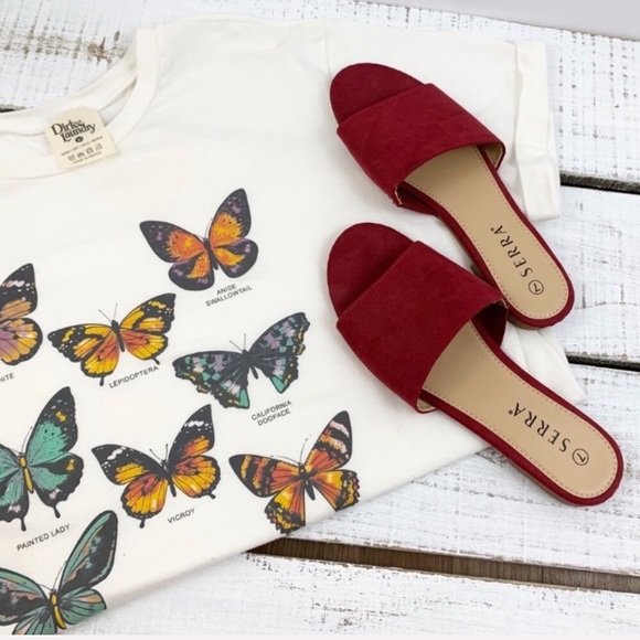 Serra Red Wine Sandals - Picture 3 of 4